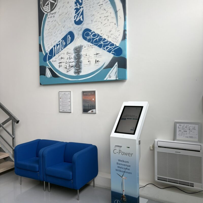 Digitale bezoekersregistratie C Power