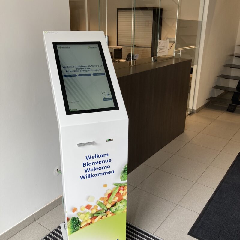 Digitale bezoekersregistratie Pasfrost