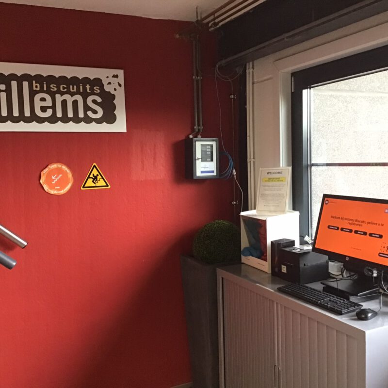 Digitale bezoekersregistratie Willems Biscuits