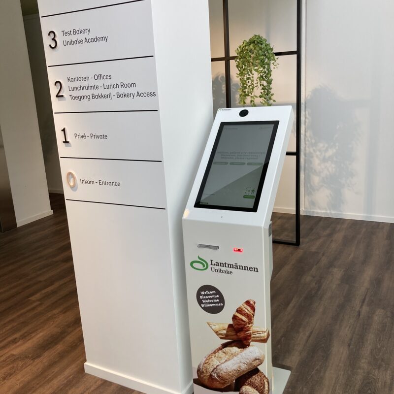 Digitale bezoekersregistratie Gatehouse bij Lantmannen in Londerzeel