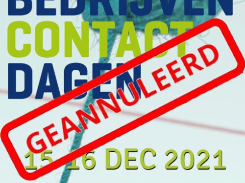 Bedrijven contactdagen 2021 uitgesteld naar april 2022