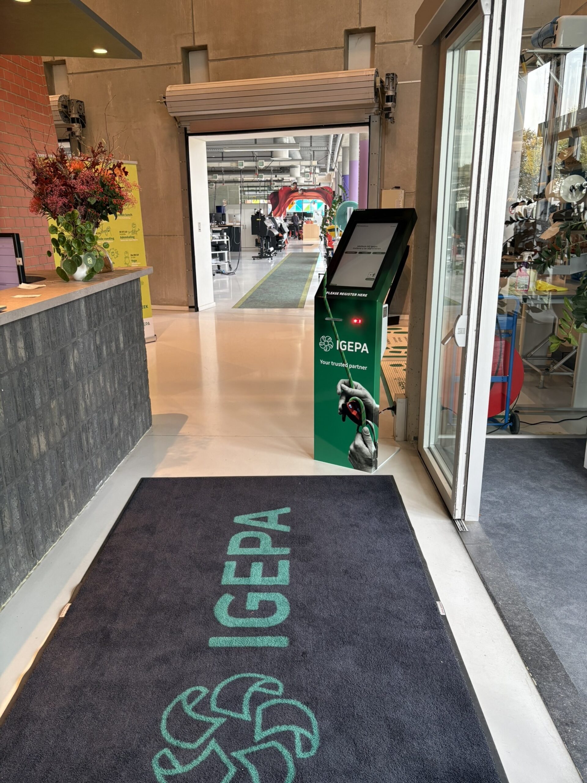 Bezoekersregistratie Igepa Gatehouse