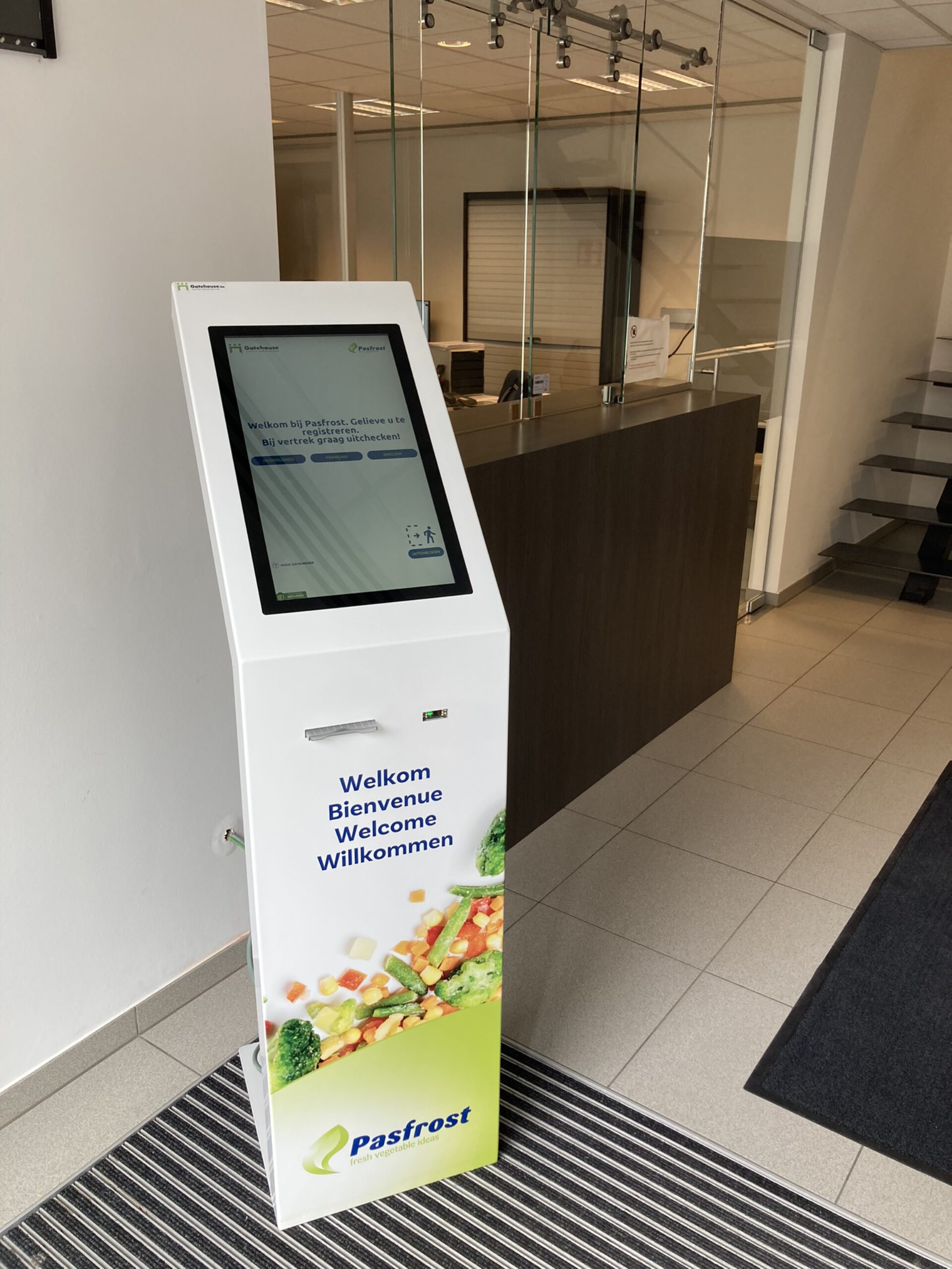 Digitale bezoekersregistratie Pasfrost