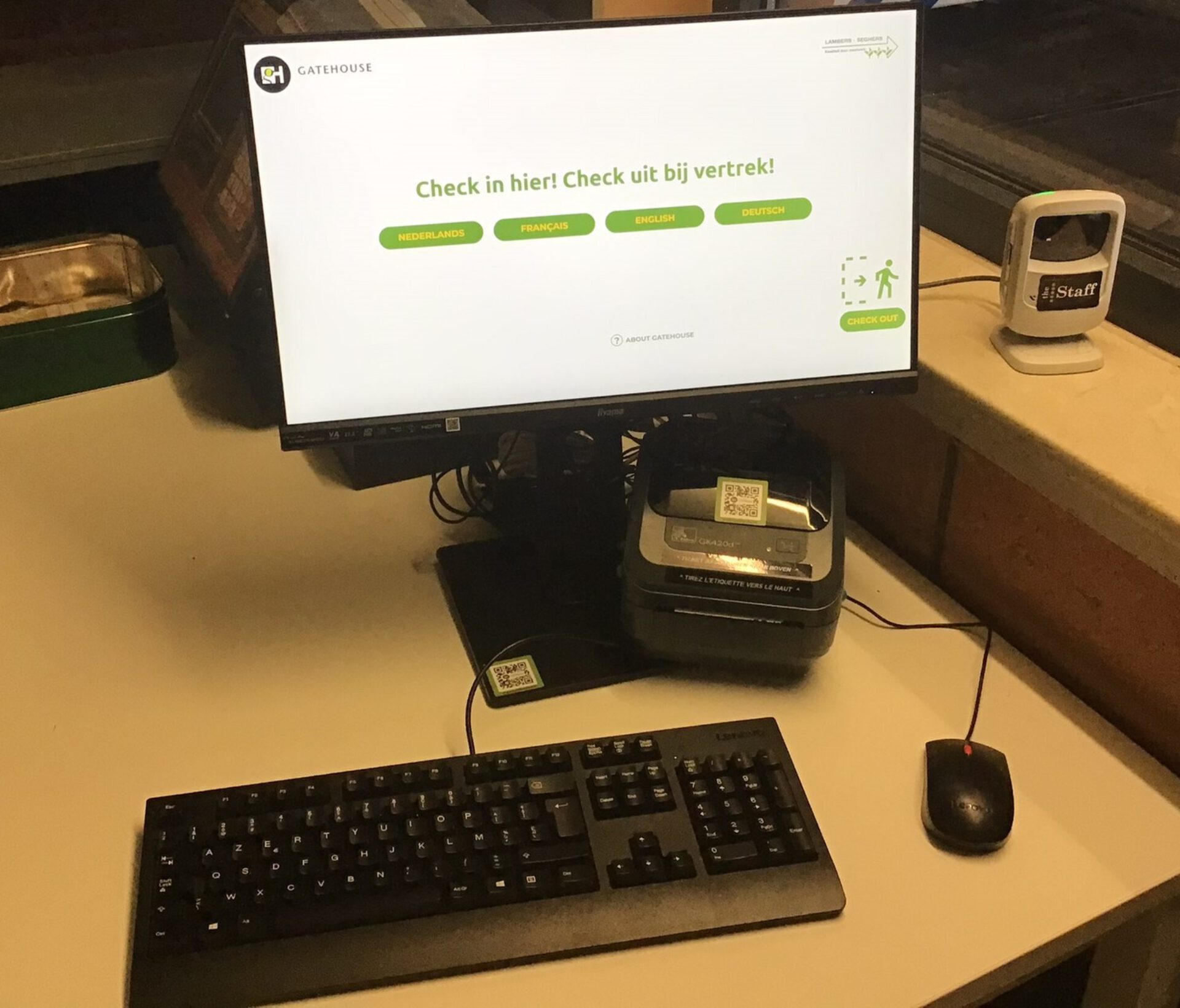 Gatehouse elektronische registratie bezoek bij Lambers Seghers