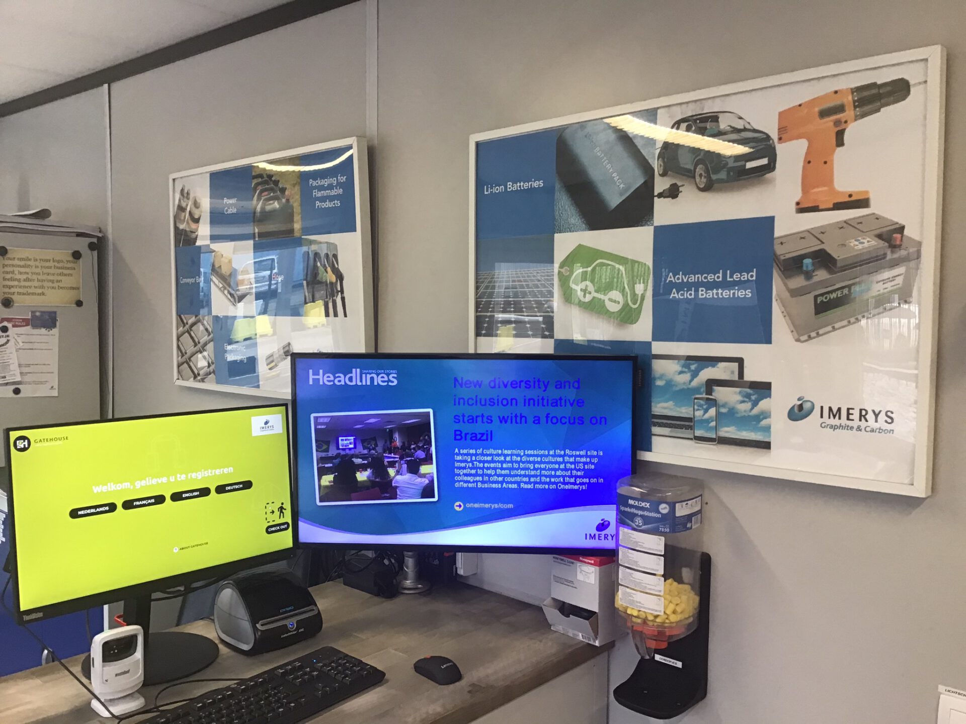 Enregistrement des visiteurs